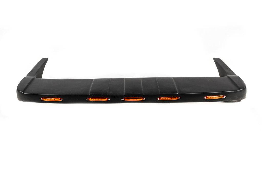V1 windshield visor (LED, black matte) for Renault Duster 2008-2017 - Reelken Auto