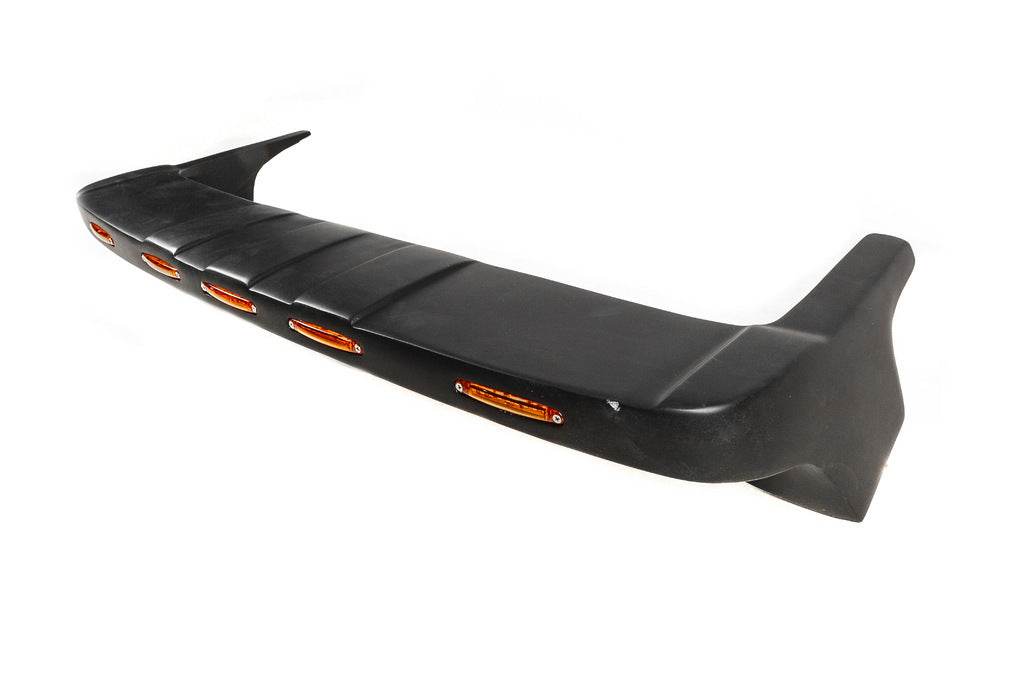 V1 windshield visor (LED, black matte) for Renault Duster 2008-2017 - Reelken Auto