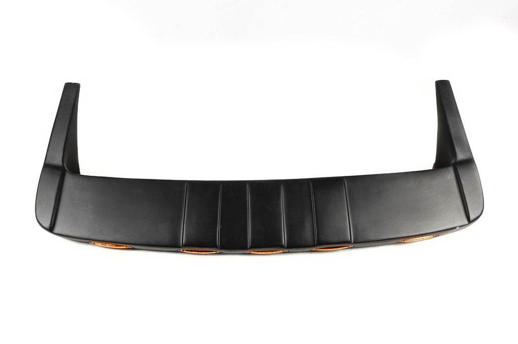 V1 windshield visor (LED, black matte) for Renault Duster 2008-2017 - Reelken Auto