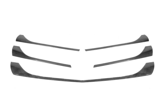 Lining on the grille (6 pieces, carbon fiber) for Mercedes Vito / V-class W447 2014↗ year - Reelken Auto