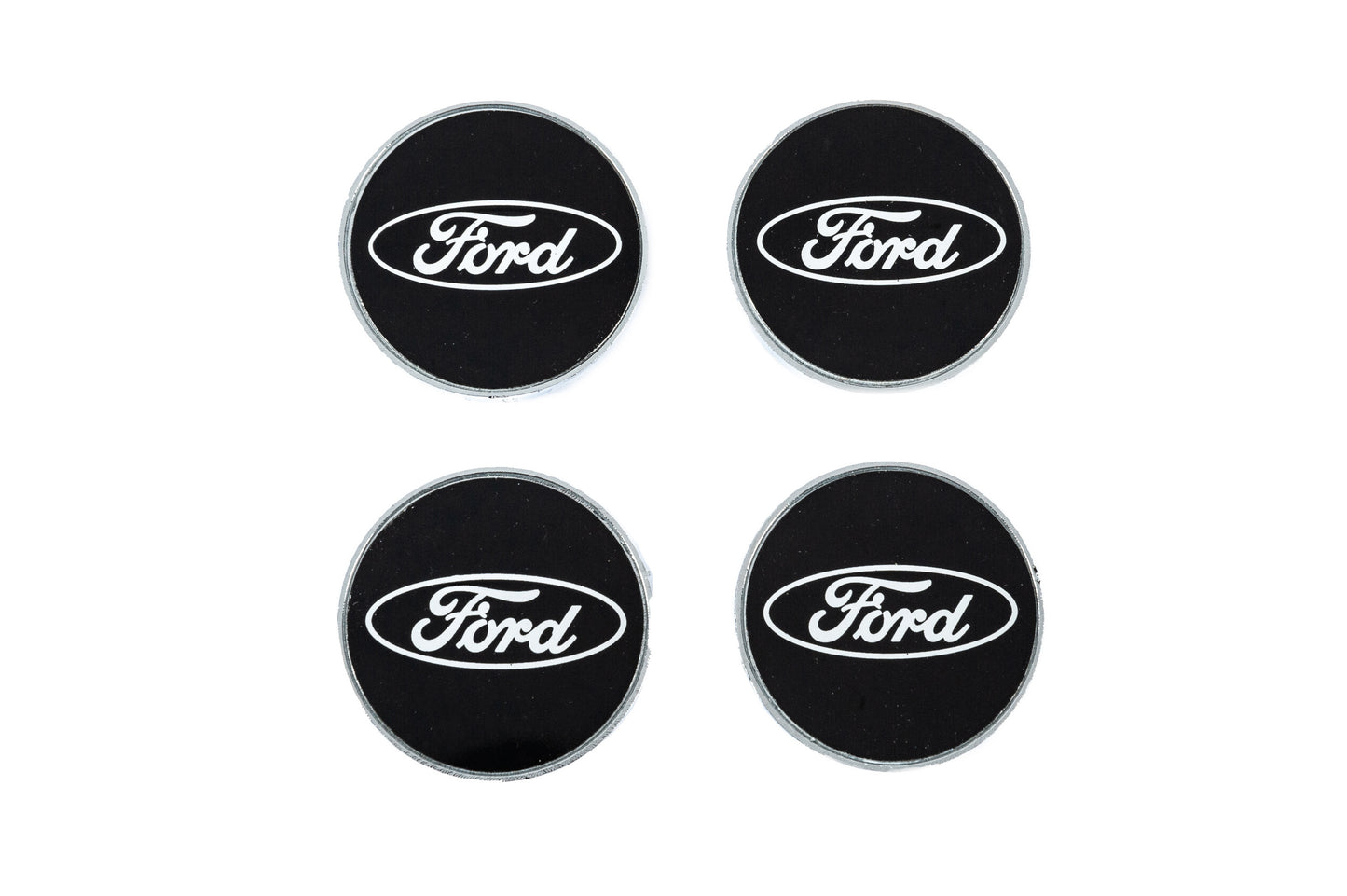 Wheel center caps 54.5/50mm black (set of 4) for Ford - image 1