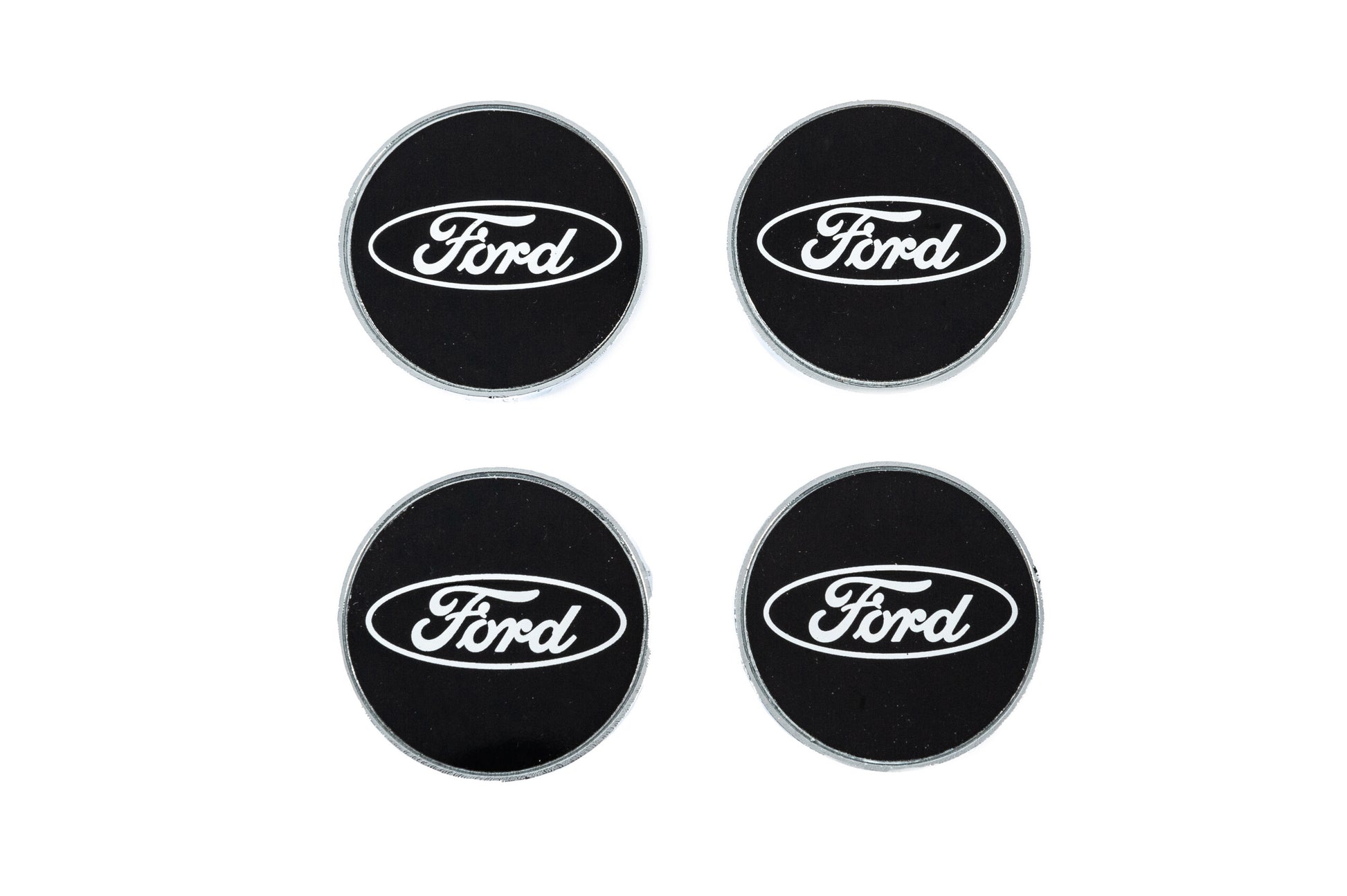 Wheel center caps 54.5/50mm black (set of 4) for Ford - image 1