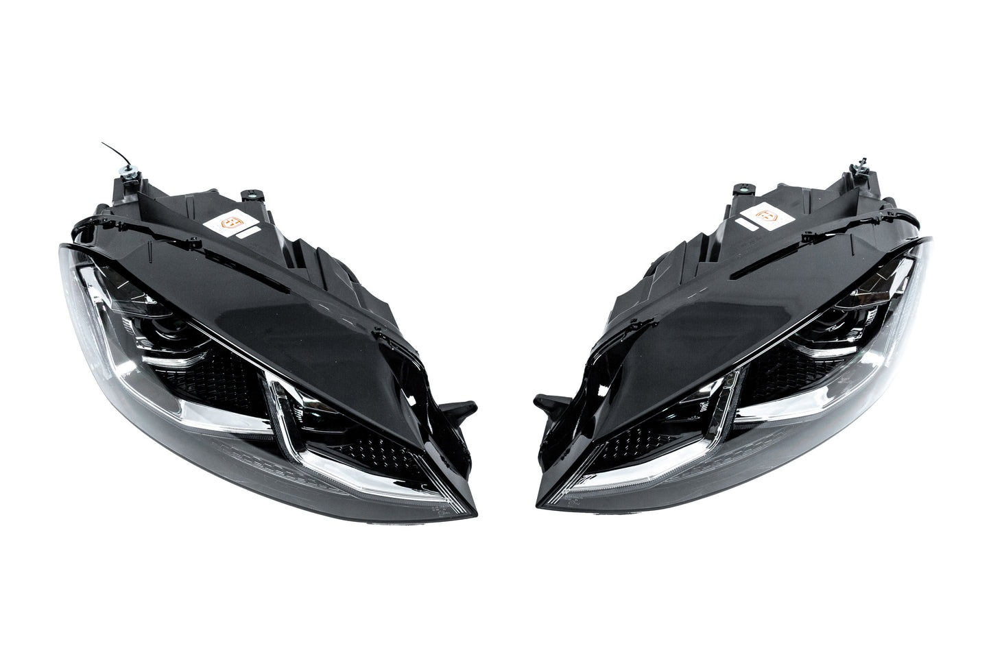 Front headlights Silver Style 2017+ (for 2012-2017, 2 pcs) for Volkswagen Golf 7/E-Golf 2012-2020 - image 2