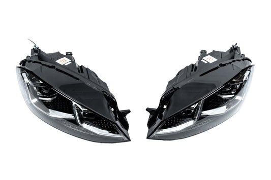 Front headlights Silver Style 2017+ (for 2012-2017, 2 pcs) for Volkswagen Golf 7/E-Golf 2012-2020 - image 2