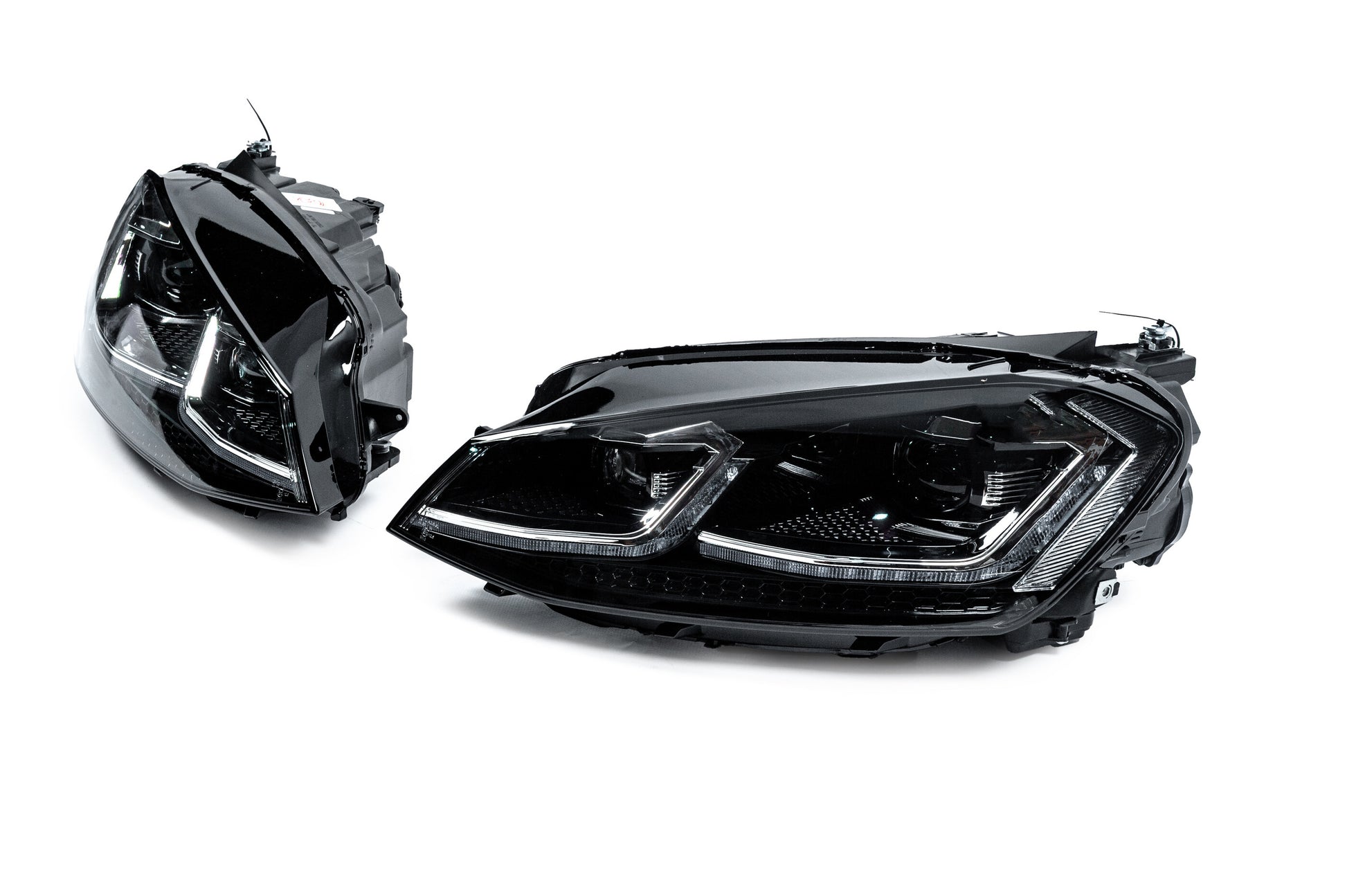 Front headlights Silver Style 2017+ (for 2012-2017, 2 pcs) for Volkswagen Golf 7/E-Golf 2012-2020 - image 3