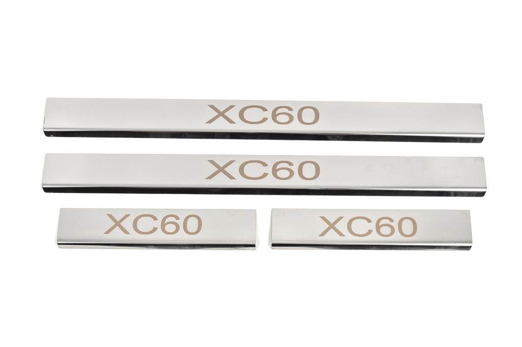 Threshold cover (4 pcs., stainless steel) for Volvo XC60 2017↗ - Reelken Auto