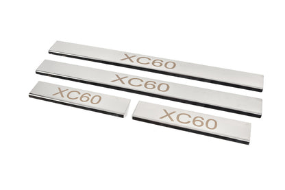 Door Sill Covers (4 pcs, Stainless Steel) for Volvo XC60 2017- - image 2
