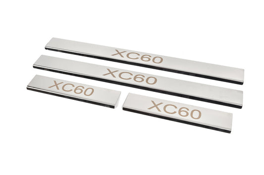 Door Sill Covers (4 pcs, Stainless Steel) for Volvo XC60 2017- - image 2