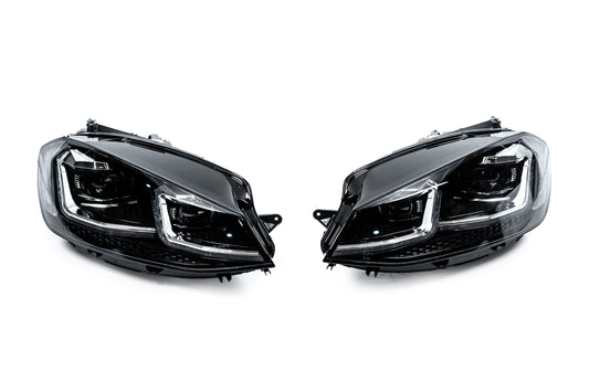 Front Headlights Silver (2017-2020, Set of 2) for Volkswagen Golf 7/E-Golf 2012-2020 - image 2