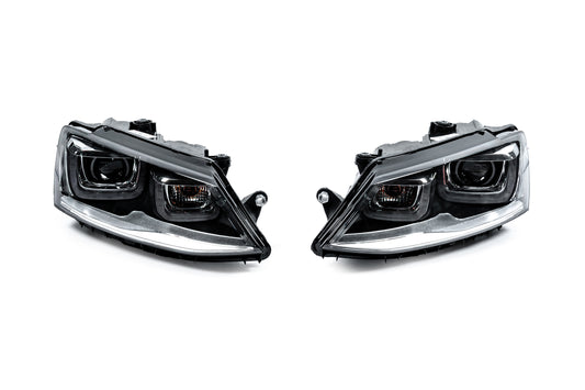 Front Headlights U-Type (2 pcs) for Volkswagen Jetta 2011-2018 - image 1