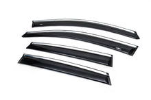 Window deflectors with chrome trim (4 pcs, HIC) for Honda CRV 2012-2016 - image 2