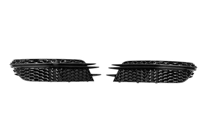 Fog Light Grilles RS-Style (2011-2014, 2 pcs, Black) for Audi A6 C7 2011-2017 - image 1