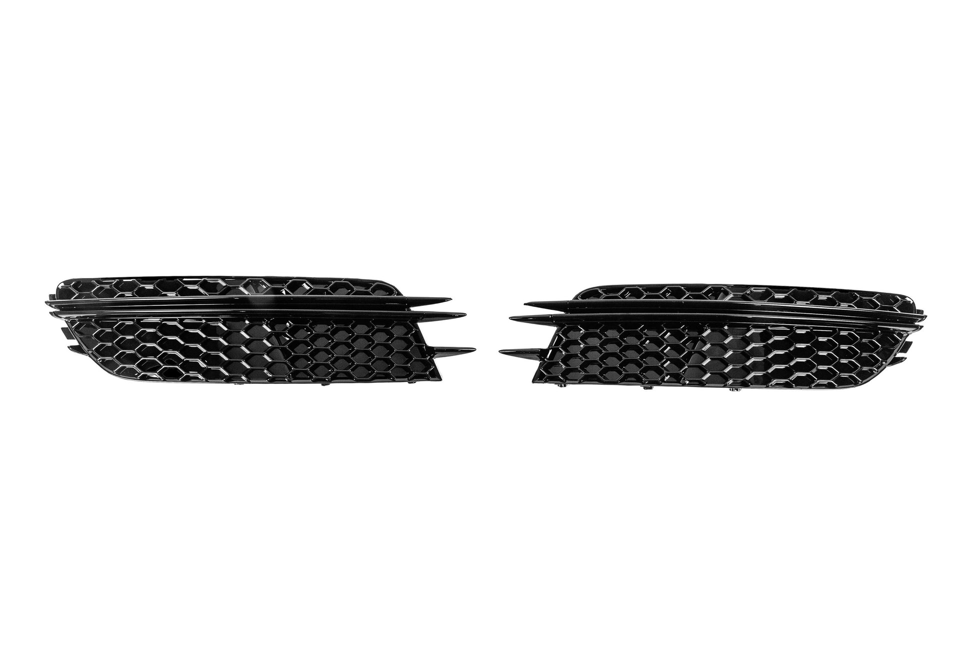 Fog Light Grilles RS-Style (2011-2014, 2 pcs, Black) for Audi A6 C7 2011-2017 - image 1