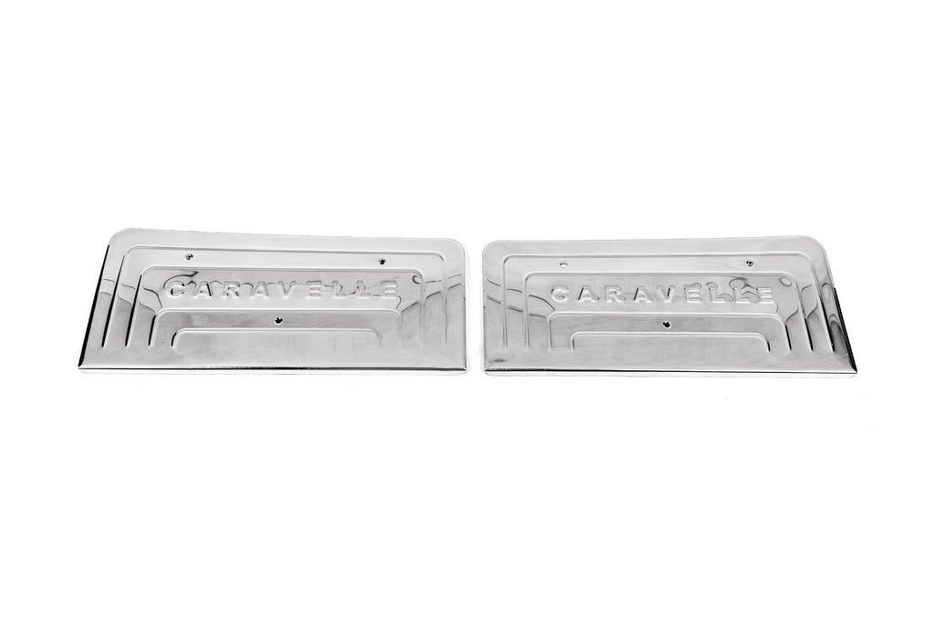 Interior door sill covers (Omsa, stainless steel) for Volkswagen T5 Caravelle 2004-2010 - image 4