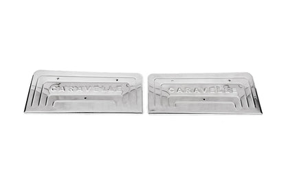 Interior door sill covers (Omsa, stainless steel) for Volkswagen T5 Caravelle 2004-2010 - image 4