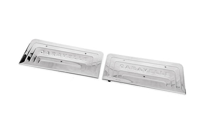 Interior door sill covers (Omsa, stainless steel) for Volkswagen T5 Caravelle 2004-2010 - image 5
