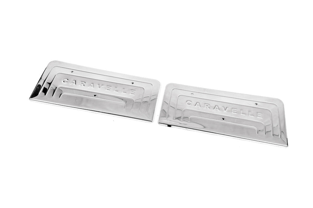 Interior door sill covers (Omsa, stainless steel) for Volkswagen T5 Caravelle 2004-2010 - image 5