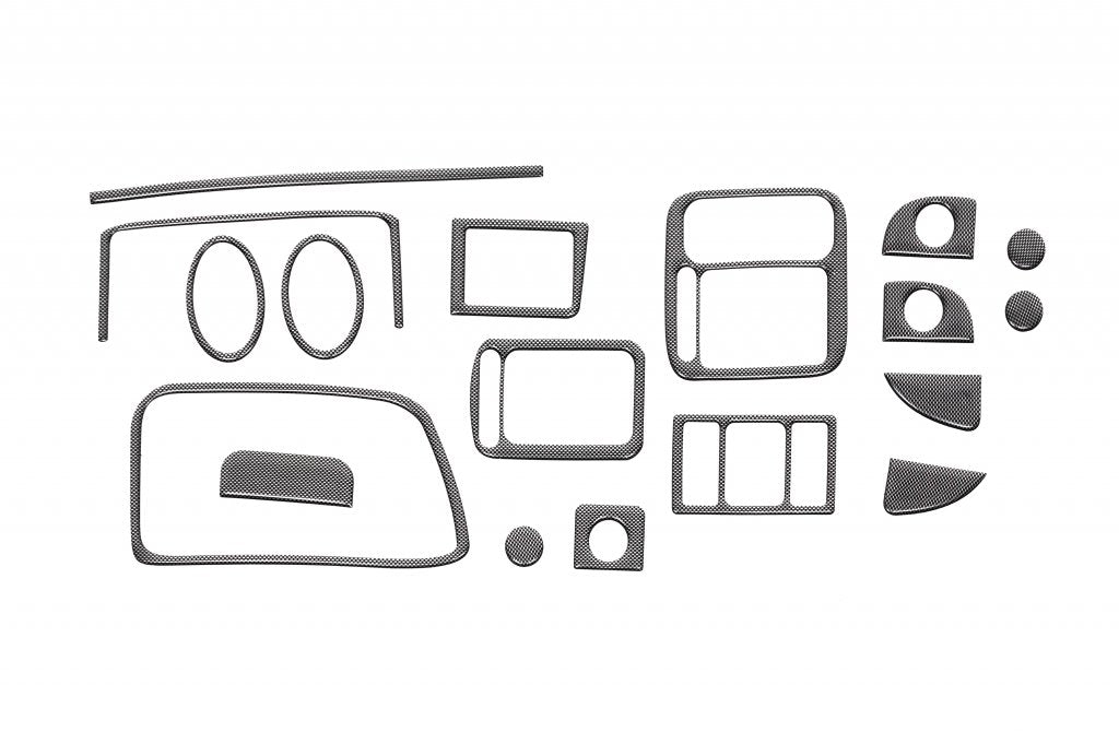 Dashboard Trim Carbon Look for Honda Civic 1995-2001 - image 1