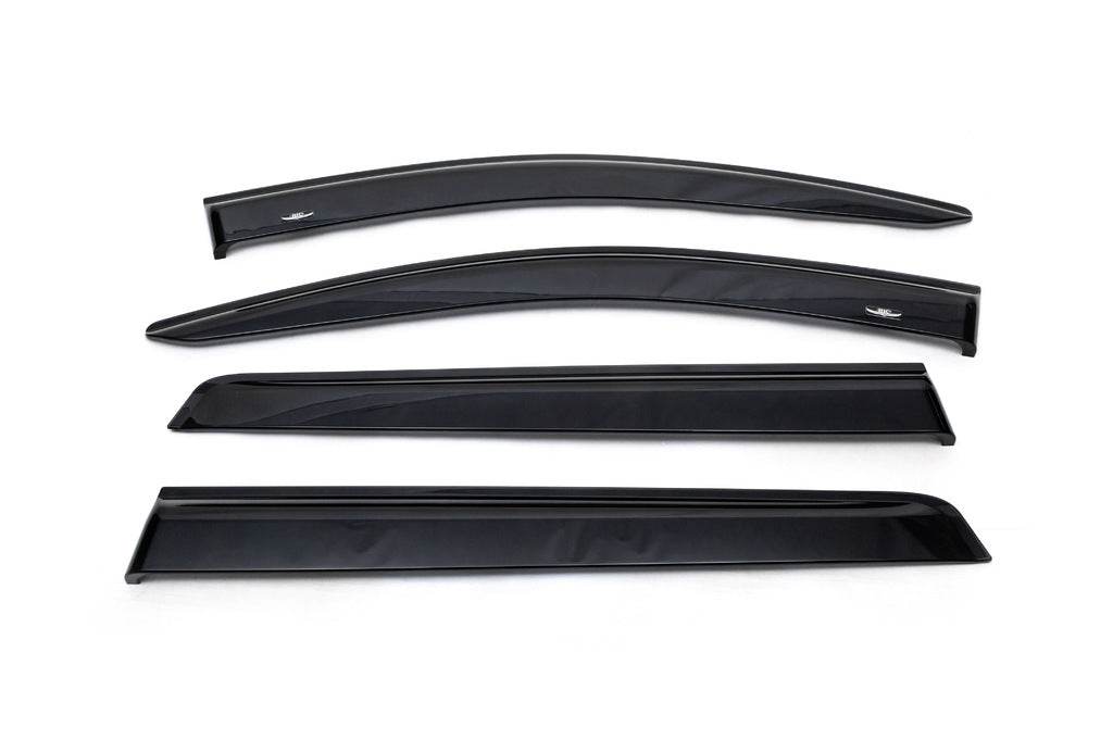 Deflectors (4-piece, HIC) for Mitsubishi Pajero Sport 2015↗ - Reelken Auto