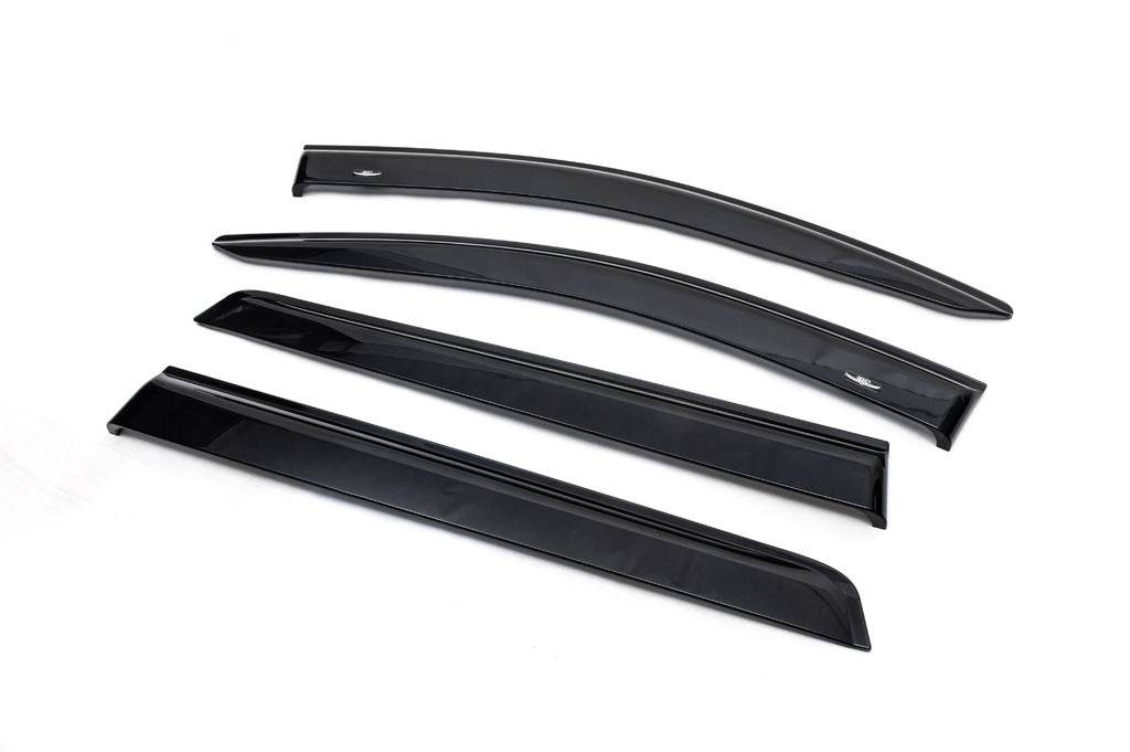 Deflectors (4-piece, HIC) for Mitsubishi Pajero Sport 2015↗ - Reelken Auto