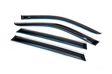 Window deflectors with chrome trim (4 pcs, HIC) for BMW X5 E70 2007-2013 - image 2