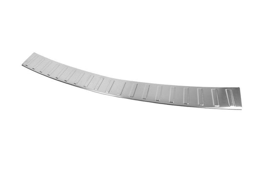 Cover on the rear bumper Carmos V-2 (SW, stainless steel) for Opel Astra J 2009-2015 - Reelken Auto