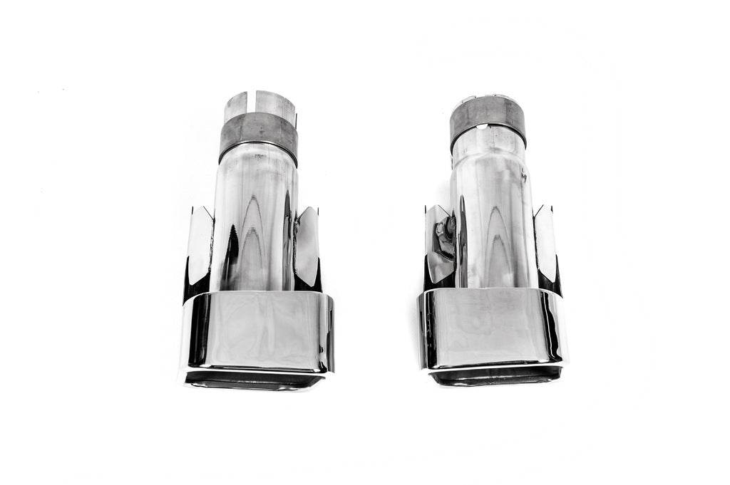 Nozzles for silencer V2 (2 pcs., stainless steel) for Range Rover Sport 2005-2013 - Reelken Auto