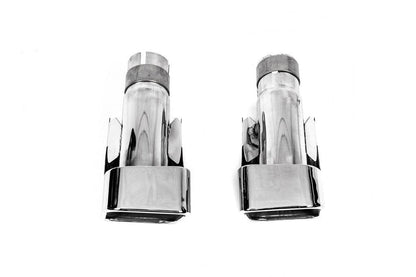 Nozzles for silencer V2 (2 pcs., stainless steel) for Range Rover Sport 2005-2013 - Reelken Auto