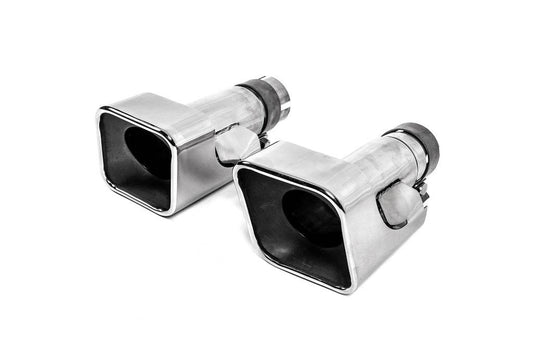Nozzles for silencer V2 (2 pcs., stainless steel) for Range Rover Sport 2005-2013 - Reelken Auto