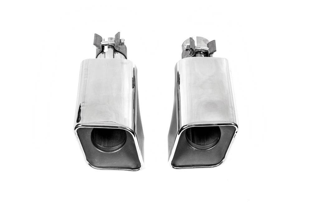Nozzles for silencer V2 (2 pcs., stainless steel) for Range Rover Sport 2005-2013 - Reelken Auto