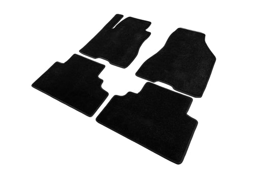 Deluxe Textile Floor Mats (Black) for Hyundai Tucson JM 2004- - image 1