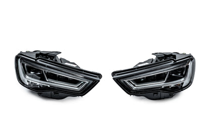 Front headlights Full LED (for HALOGEN, 2012-2016, 2 pcs) for Audi A3 2012-2020 - image 1