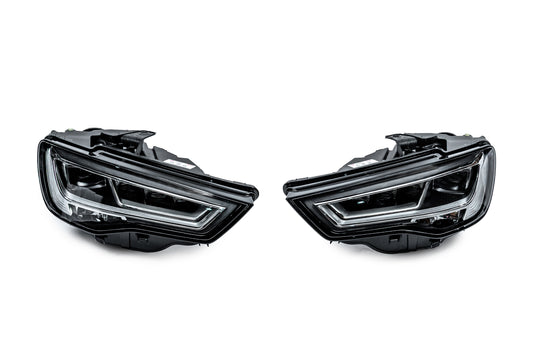 Front headlights Full LED (for HALOGEN, 2012-2016, 2 pcs) for Audi A3 2012-2020 - image 1