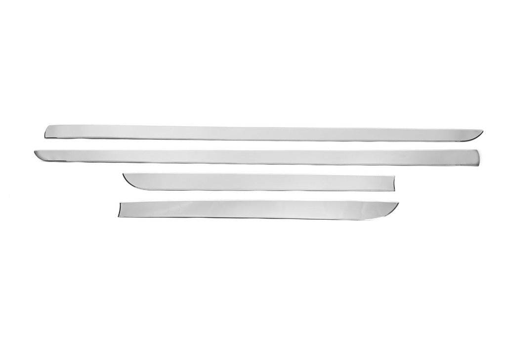 Door moldings (4 pcs., stainless steel) for Nissan Navara 2006-2015 - Reelken Auto