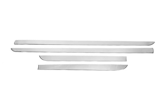 Door moldings (4 pcs., stainless steel) for Nissan Navara 2006-2015 - Reelken Auto