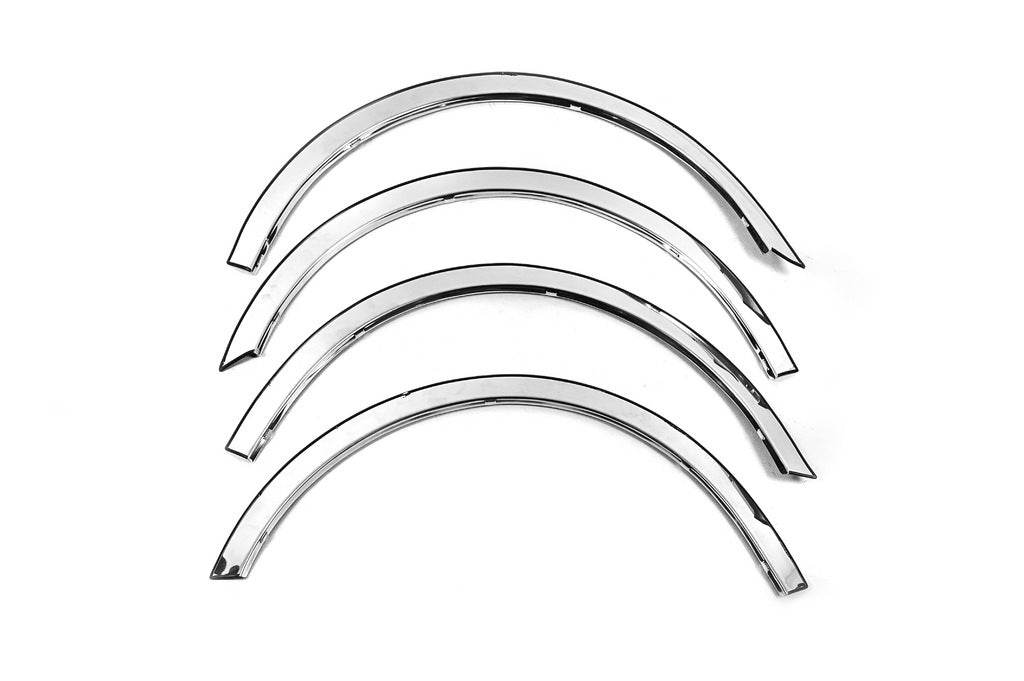 The pads on the arches (4 pieces, stainless steel) for Skoda Roomster 2006-2015 - Reelken Auto