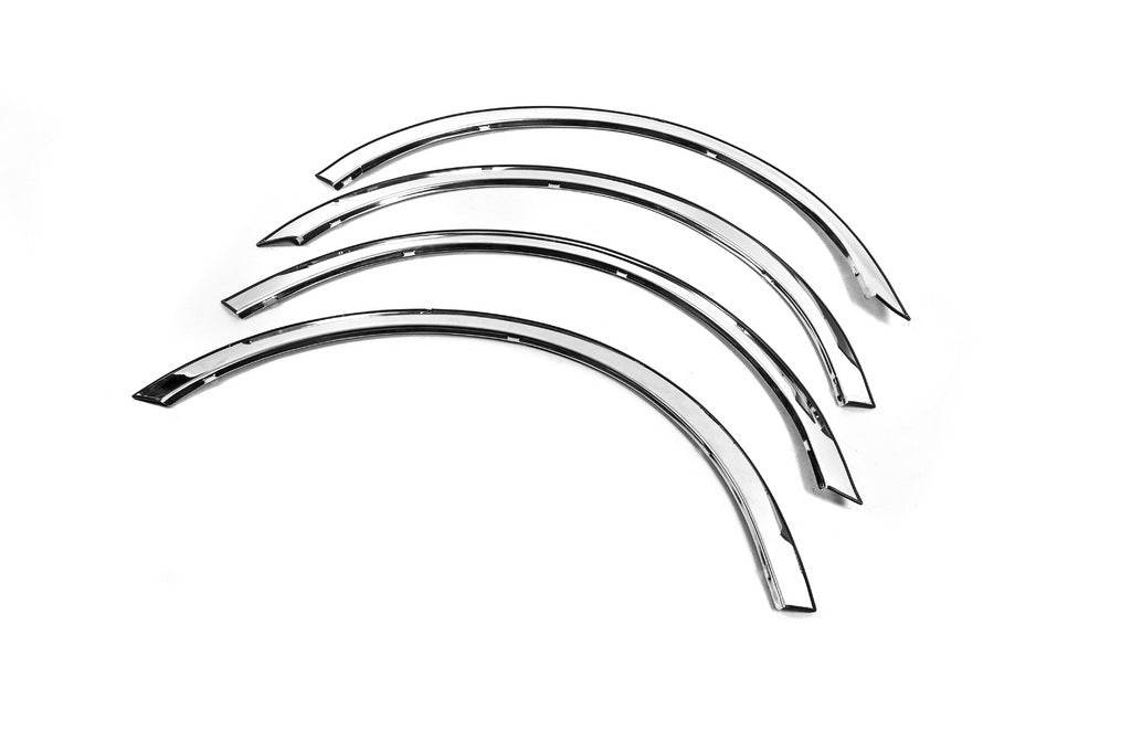 The pads on the arches (4 pieces, stainless steel) for Skoda Roomster 2006-2015 - Reelken Auto