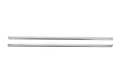 Glass molding (2 pcs., stainless steel) for Opel Combo 2002-2012 - Reelken Auto