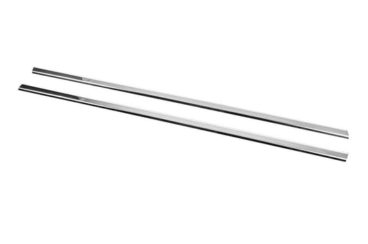 Glass molding (2 pcs., stainless steel) for Opel Combo 2002-2012 - Reelken Auto