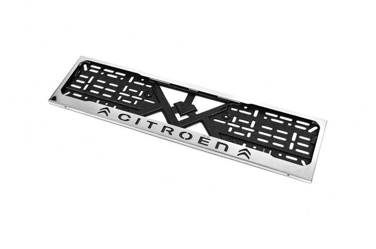 Frame for Citroen chrome number (1 pc, stainless steel) for Citroen - Reelken Auto