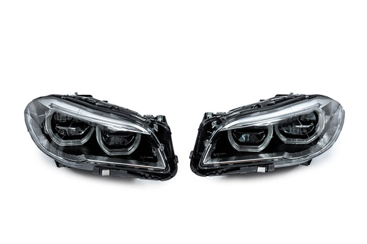 Front Full LED headlights (2010-2013, 2 pcs) for BMW 5 Series F10/F11 2010–2016 - image 1