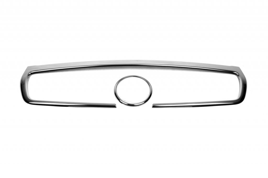 Grille Trim Cover (2010-2015, Upper, Stainless Steel) for Fiat Doblo II 2010-2022 - image 2