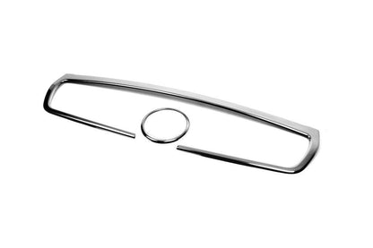 Covers on the radiator grill (2010-2015, Upper, stainless steel) for Fiat Doblo II 2010-2022 - Reelken Auto