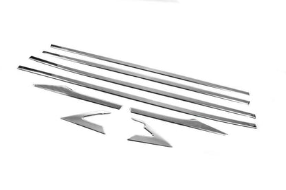 Lower edging of windows (8 parts) for Honda Civic Sedan X 2016-2021 - Reelken Auto