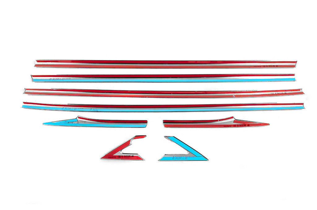 Lower window trim (8 pcs) for Honda Civic Sedan X 2016-2021 - image 4