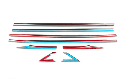 Lower window trim (8 pcs) for Honda Civic Sedan X 2016-2021 - image 4