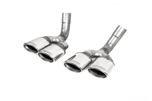AMG G65/G63 V4 Exhaust Tips (2 pcs) for Mercedes G сlass W463 1990-2018 - image 1