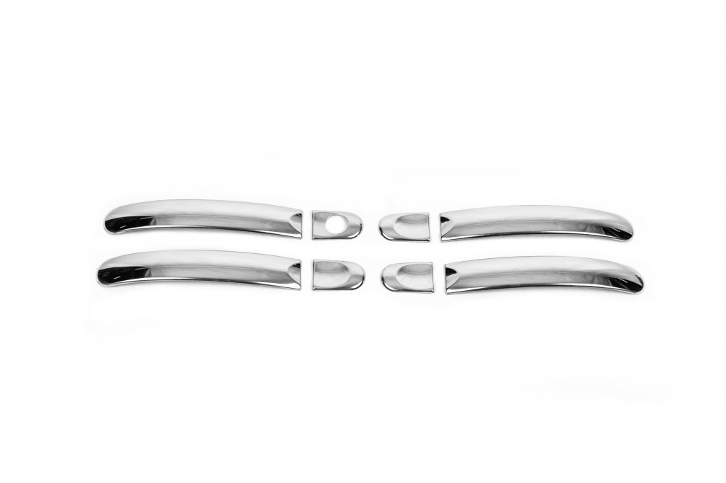Chrome Door Handle End Covers (Stainless Steel) for Volkswagen T5 Multivan 2003-2010 - image 2