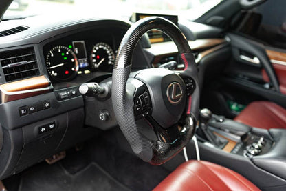 Anatomic steering wheel assembly (carbon) for Lexus LX570/450d - Reelken Auto