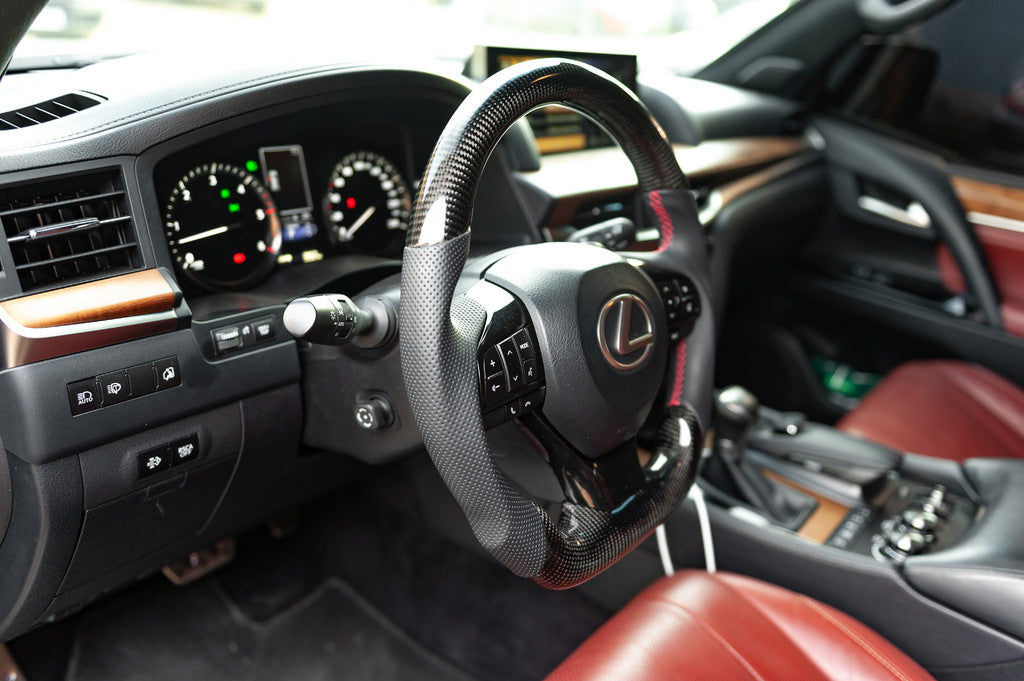 Complete anatomical steering wheel (carbon) for Lexus GX460 2009-2023 - image 3